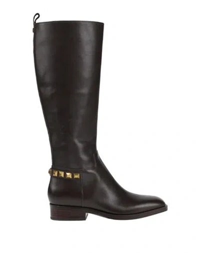 Guess Woman Boot Dark Brown Size 10 Leather