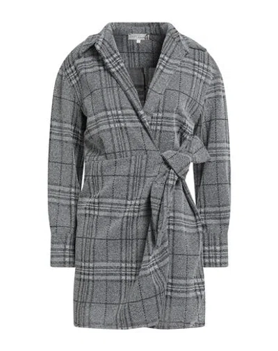 Guess Woman Cardigan Grey Size S Polyester, Viscose In Gray