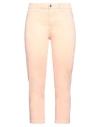 Guess Woman Pants Salmon Pink Size 31 Tencel Lyocell, Cotton, Elastomultiester, Elastane