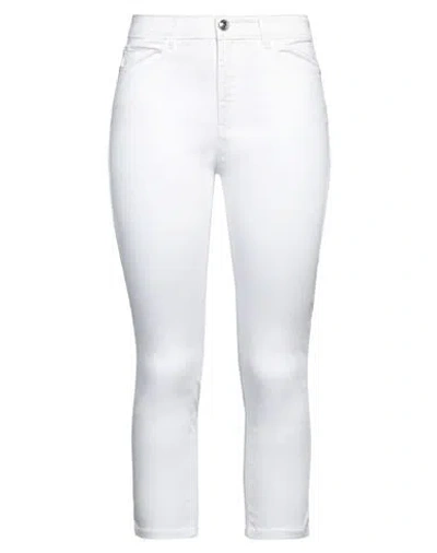 Guess Woman Pants White Size 27 Tencel Lyocell, Cotton, Elastomultiester, Elastane