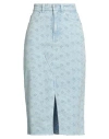 Guess Woman Denim Skirt Blue Size 27 Cotton, Elastane In Blue