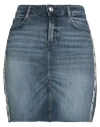 Guess Woman Denim Skirt Blue Size 25 Cotton, Elastane In Blue