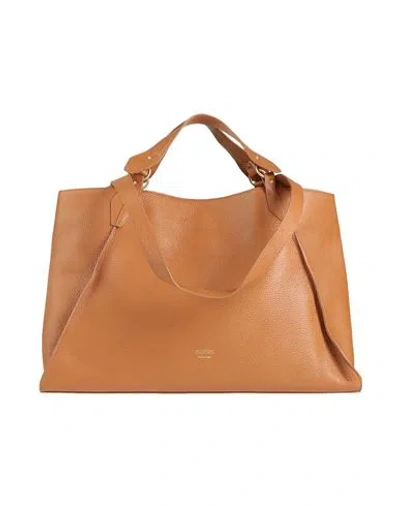 Guess Woman Handbag Camel Size - Leather In Sand