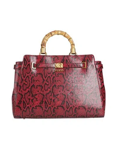 Guess Woman Handbag Garnet Size - Polyurethane In Red