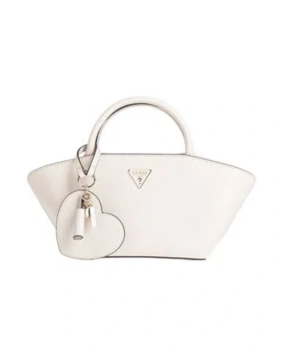 Guess Woman Handbag Off White Size - Polyurethane