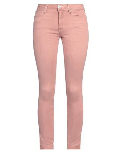 Guess Woman Jeans Antique Rose Size 31w-29l Cotton, Lyocell, Polyester, Elastane In Pink