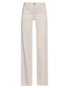 Guess Woman Jeans Beige Size 25w-34l Cotton, Modal, Polyester, Silk, Elastane