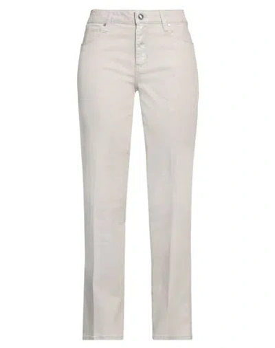 GUESS GUESS WOMAN JEANS BEIGE SIZE 31W-34L COTTON, POLYESTER, ELASTANE