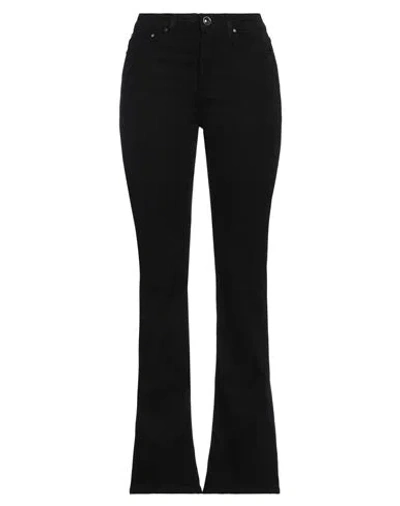 Guess Woman Jeans Black Size 25w-32l Tencel Lyocell, Modal, Elastomultiester, Elastane In Black