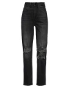 Guess Woman Jeans Black Size 30w-29l Cotton, Elastane In Black