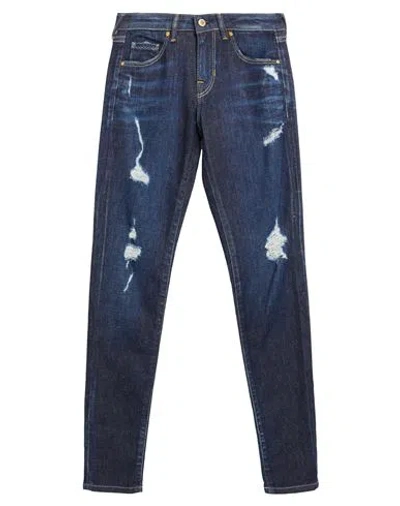 Guess Woman Jeans Blue Size 24 Cotton, Elastane