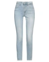 GUESS GUESS WOMAN JEANS BLUE SIZE 24 COTTON, POLYESTER, ELASTANE