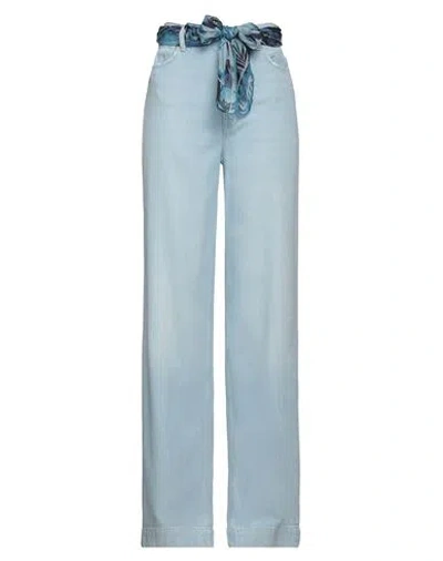 Guess Woman Jeans Blue Size 24 Lyocell, Cotton