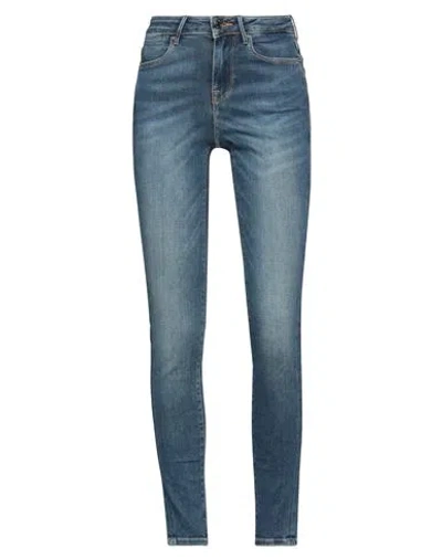 GUESS GUESS WOMAN JEANS BLUE SIZE 24W-30L COTTON, ELASTOMULTIESTER, ELASTANE