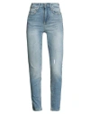 Guess Woman Jeans Blue Size 25 Cotton, Elastane In Blue