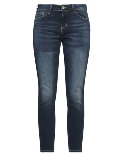 Guess Woman Jeans Blue Size 25w-28l Cotton, Elastomultiester, Elastane