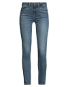 Guess Woman Jeans Blue Size 25w-28l Cotton, Polyester, Elastane In Blue