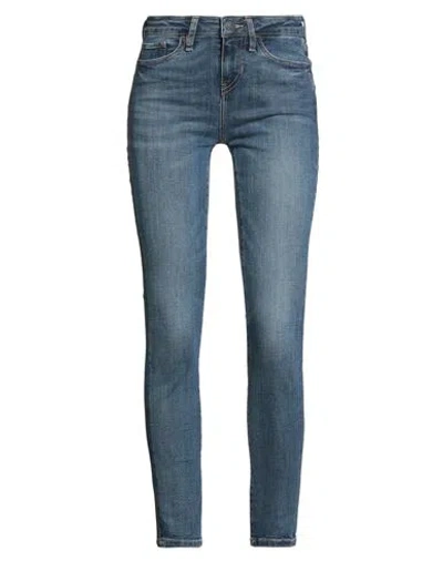 Guess Woman Jeans Blue Size 25w-28l Cotton, Polyester, Elastane