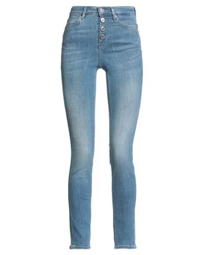 Guess Woman Jeans Blue Size 25w-29l Cotton, Polyester, Lyocell, Elastane