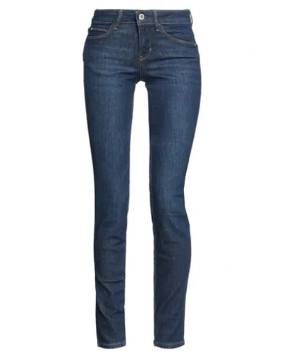 Guess Woman Jeans Blue Size 25w-32l Cotton, Elastomultiester, Elastane