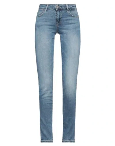 Guess Woman Jeans Blue Size 25w-32l Cotton, Modal, Polyester, Elastane