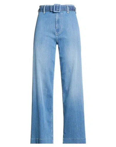 Guess Woman Jeans Blue Size 25w-31l Cotton, Lyocell, Polyester, Elastane