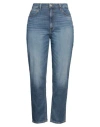 Guess Woman Jeans Blue Size 28w-32l Cotton, Elastomultiester, Elastane In Blue