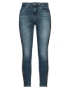 Guess Woman Jeans Blue Size 27w-29l Cotton, Elastane In Blue
