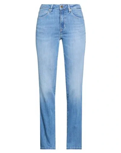 Guess Woman Jeans Blue Size 27w-32l Cotton, Lyocell, Polyester, Elastane