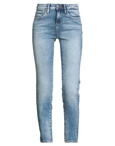 Guess Woman Jeans Blue Size 28w-28l Cotton, Lyocell, Polyester, Elastane