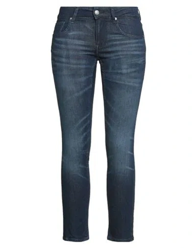 Guess Woman Jeans Blue Size 28w-30l Cotton, Modal, Silk, Polyester, Elastane