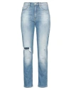Guess Woman Jeans Blue Size 29w-31l Organic Cotton, Elastomultiester, Elastane In Blue