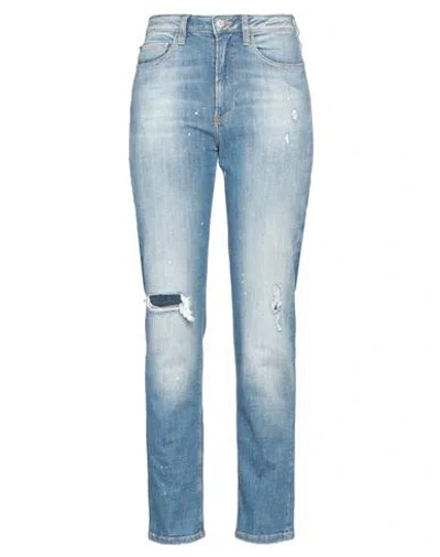 Guess Woman Jeans Blue Size 29w-31l Organic Cotton, Elastomultiester, Elastane