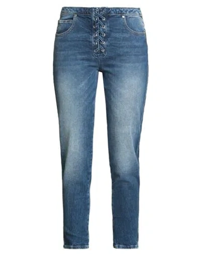 Guess Woman Jeans Blue Size 28w-32l Cotton, Elastane
