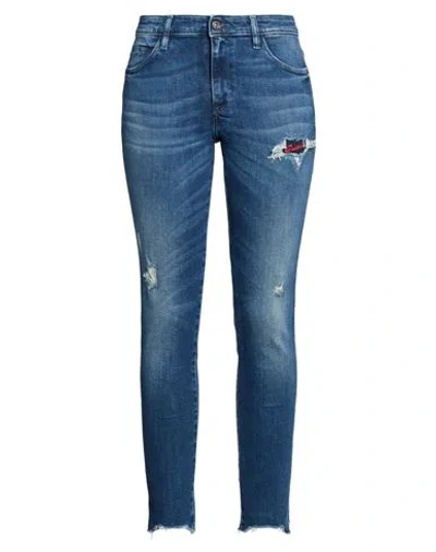 Guess Woman Jeans Blue Size 30 Cotton, Polyester, Elastane