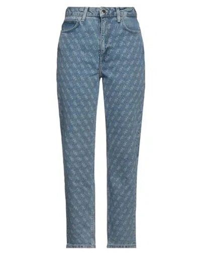 Guess Woman Jeans Blue Size 30w-29l Cotton, Elastane