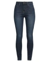 Guess Woman Jeans Blue Size 30w-29l Cotton, Polyester, Elastane In Blue