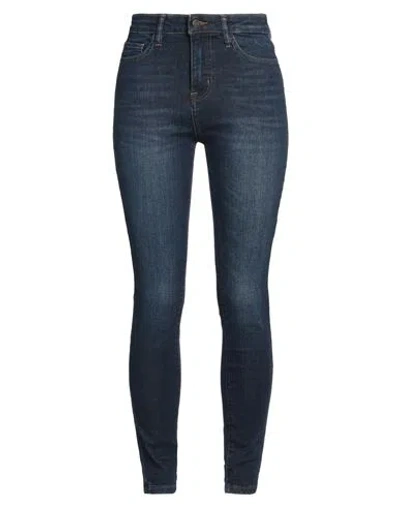 Guess Woman Jeans Blue Size 30w-29l Cotton, Polyester, Elastane