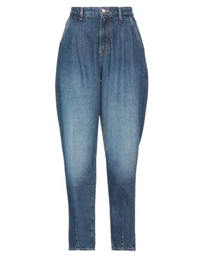 Guess Woman Jeans Blue Size 31w-29l Cotton, Polyester, Elastane