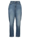 Guess Woman Jeans Blue Size 31w-29l Cotton, Polyester, Elastane In Blue