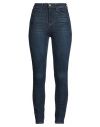 Guess Woman Jeans Blue Size 31w-31l Cotton, Elastomultiester, Elastane In Black