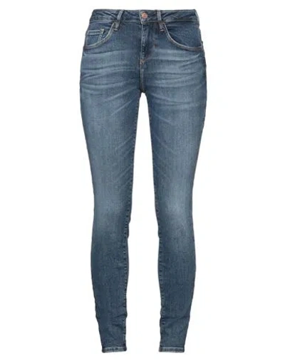 Guess Woman Jeans Blue Size 31w-30l Cotton, Elastomultiester, Elastane