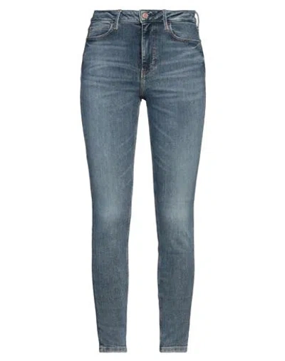 Guess Woman Jeans Blue Size 32w-29l Cotton, Elastomultiester, Elastane