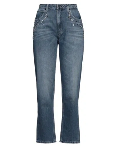 Guess Woman Jeans Blue Size 32w-29l Organic Cotton