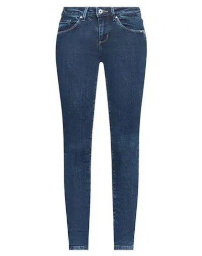 Guess Woman Jeans Blue Size 32w-30l Cotton, Tencel Modal, Elastomultiester, Elastane