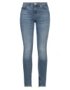 Guess Woman Jeans Blue Size 24w-31l Cotton, Pla - Polylactic Acid, Elastane In Blue