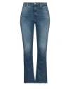 Guess Woman Jeans Blue Size 28w-32l Cotton, Elastomultiester, Elastane In Blue