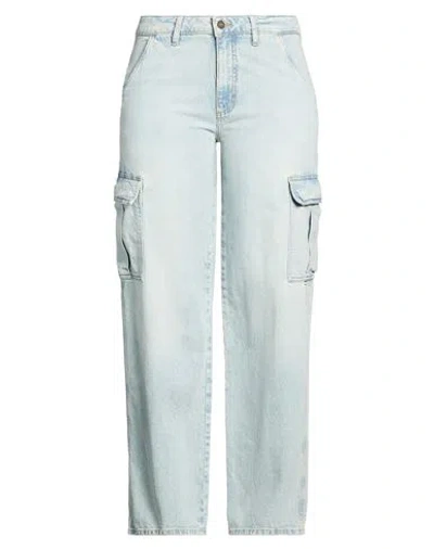 Guess Woman Jeans Blue Size 32w-32l Cotton, Elastane