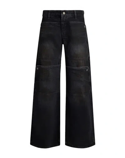 Guess Woman Jeans Charcoal Size 24 Cotton In Gray