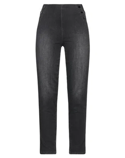 Guess Woman Jeans Charcoal Size 28w-29l Cotton, Polyester, Modal, Elastane In Grey